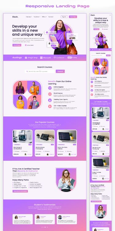 Responsive High-Performance Web Layout