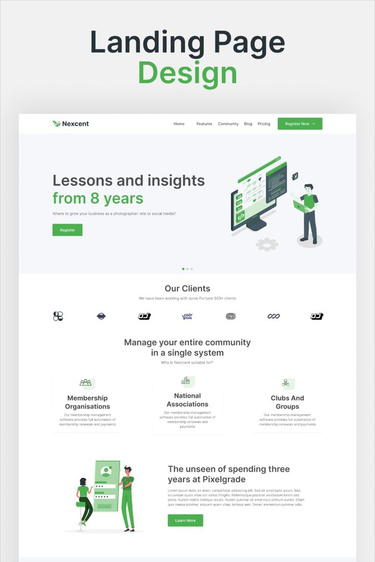 Nexcent Modern SaaS & Community Portal