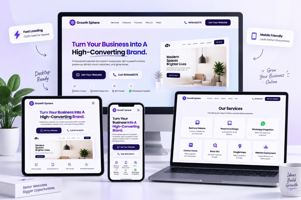 Growth Sphere Multi-Device Website Showcase